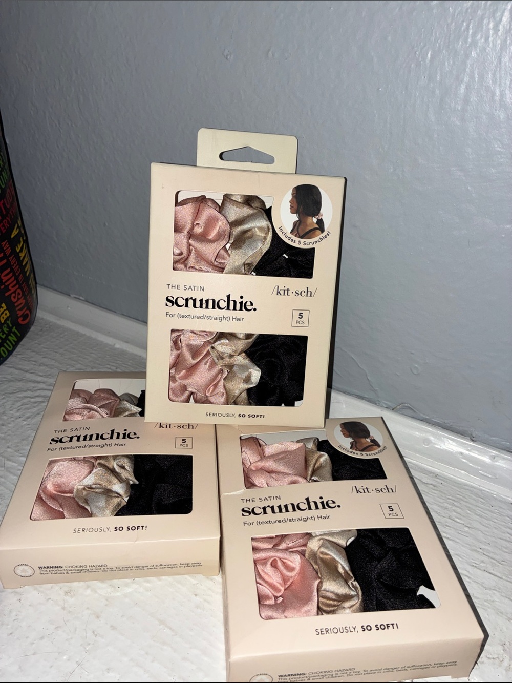 Kitsch Scrunchie Pack of 3 (15 total)